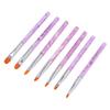 7 Packs Light Therapy Nail Brushes Nail Drawing Tools Round Tip Light Therapy Pen Nail Supplies for Salon Or Home Use