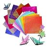LUYING Glitter Paper Aurora Color Horigami 15cm Paper Colorful Thousand Cranes Origami Decoration DIY Paper Handicraft Paper 100 Sheets