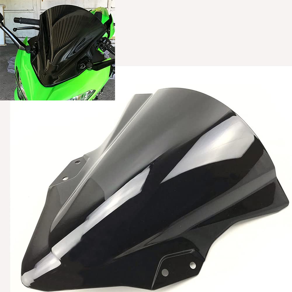 

YIBO for Ninja400 Motorcycle Windscreen for Ninja Years Screen, Screen, Windshield, 400/EX400 (18-19 Old) (Black) чёрный