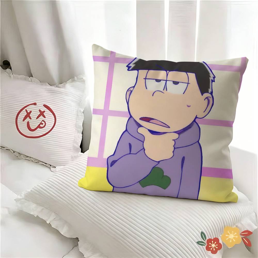 pc Anime OOsoMAtsuSan Pillow Case Fashion Square Pillowcase Bedroom Sofa Room Ins Decoration Leisure
