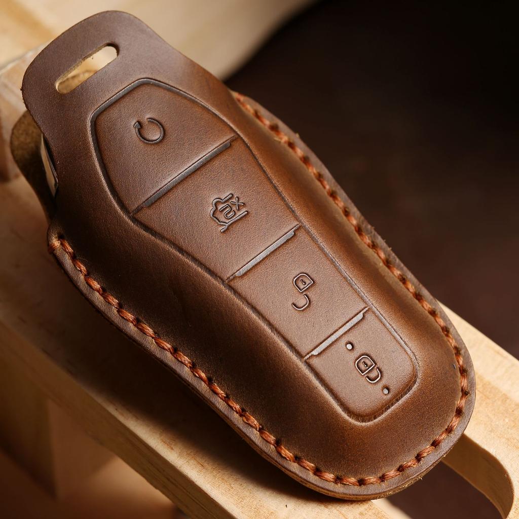 Car Key Cover Smart Remote Key Case for BYD Tang DM 2018 Key Bag Auto Accessories Keychain Keyring Key Covers