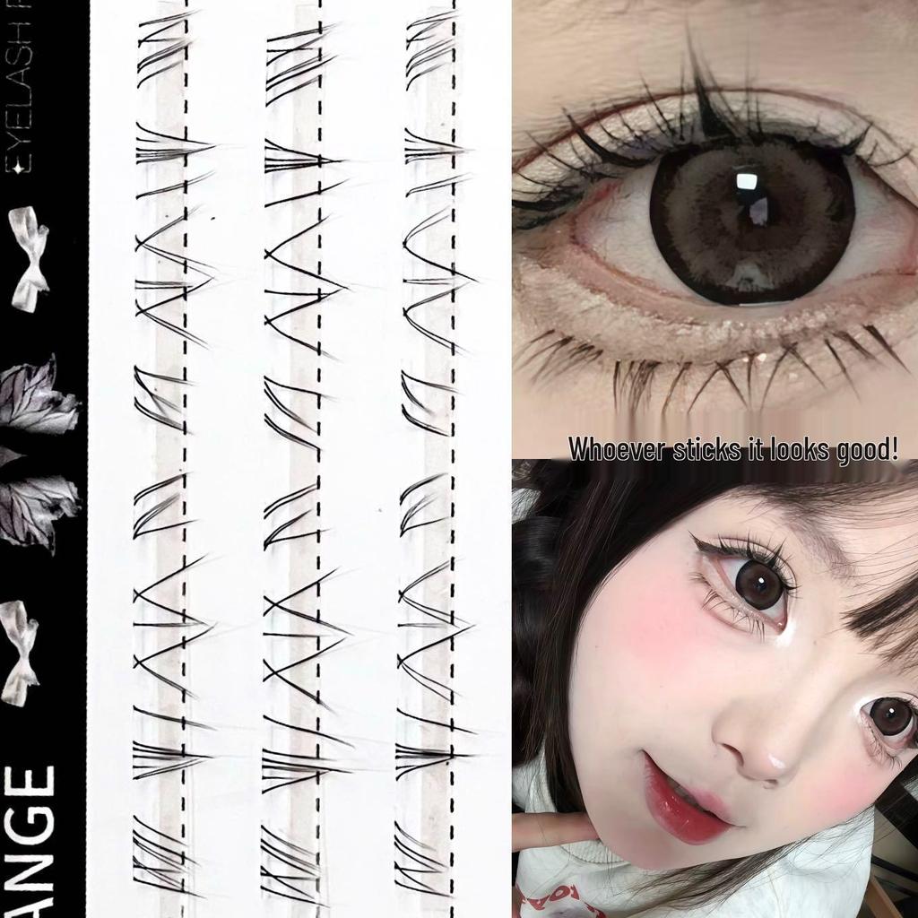 HERORANGE Doll-like Lower Lashes: Natural, Realistic, and Stylish False Eyelashes for a Cool Look.
