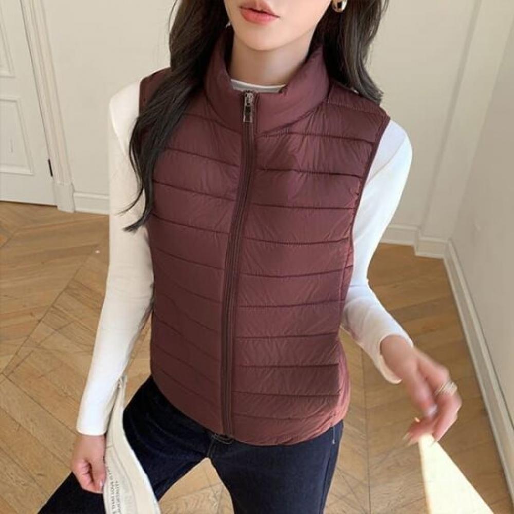 Navava Warm Quilted High Neck Lightweight Padding Vest Nc469