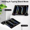 For iPad Pro 11 (2025)/11 (2024) Case Stand PU Leather + PC Matte Back Tablet Case
