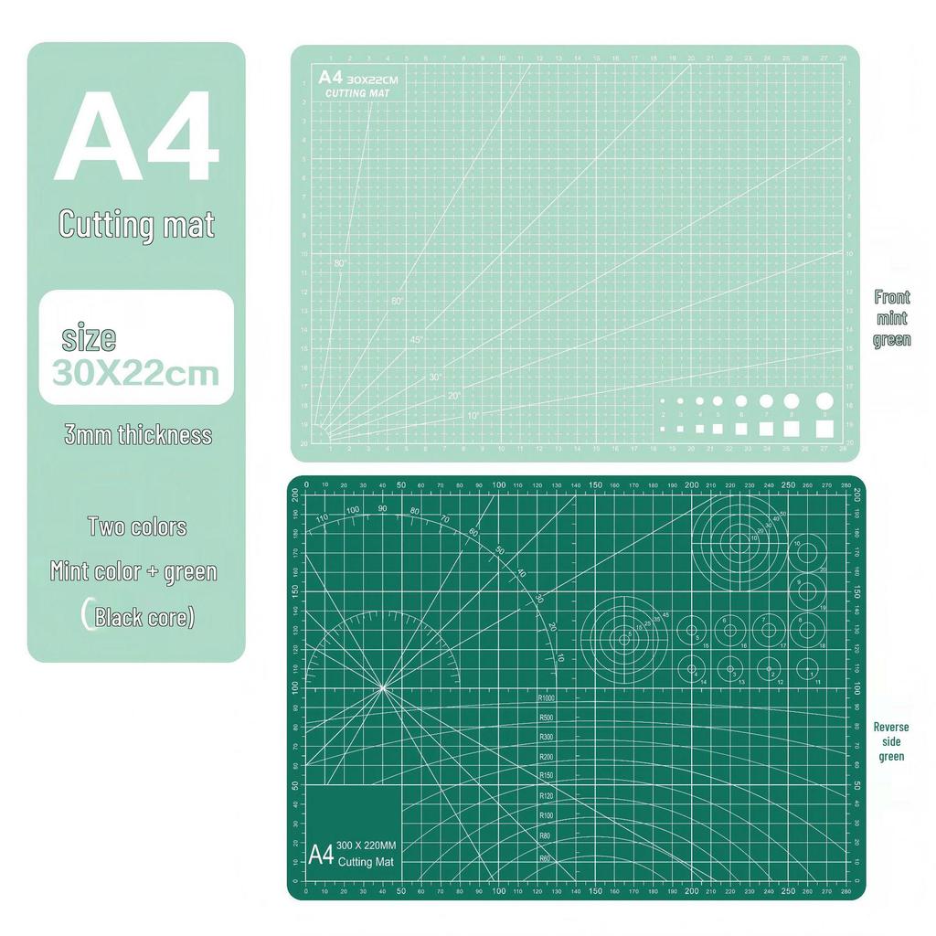 A4 3mm Thick Cutting Mat - Durable Handmade Desktop Pad for Paper Cutting & Writing