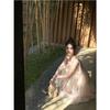 New Chinese Neck Dress Morning Robe High-end Exquisite Temperament Pink Strap Backless Sleeveless Mesh Tube Top Skirt