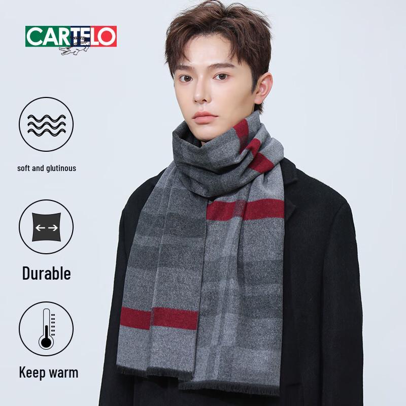 Herren Herbst/Winter Wollmischung Warmer Schal