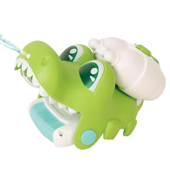Practical Easy-using Play Bright Color Crocodile Shape Kid Water Splashing Toy Supply Sprayer