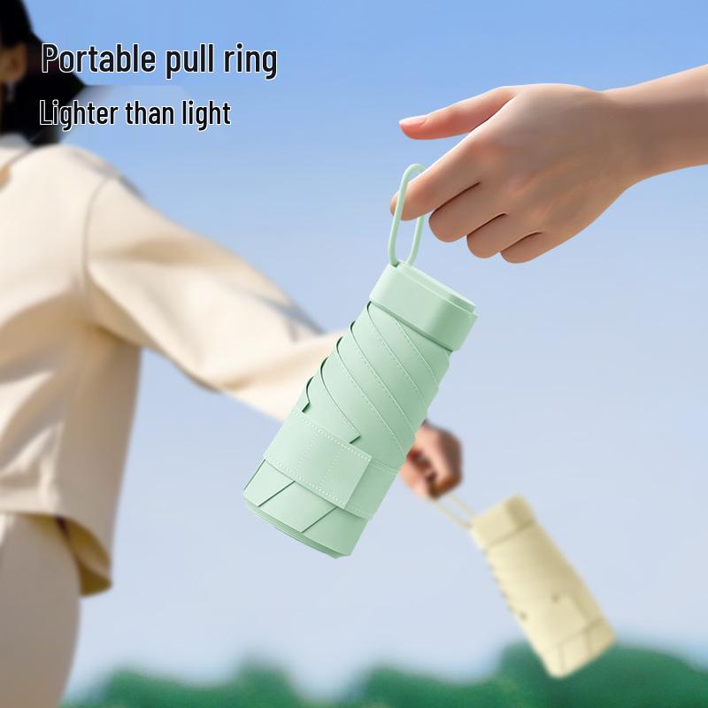 Gradient Dual-Use Umbrella: Sun Protection & Rain Shield, Manual Folding Design, High-End Feel