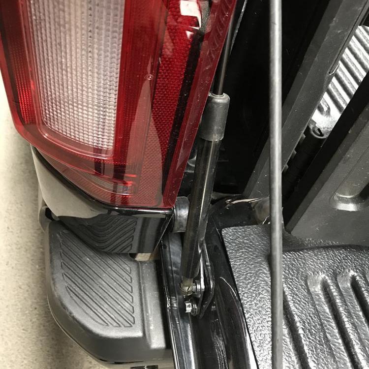 Ford Raptor F150 Tailgate Hydraulic Slow Lowering Rod Modification