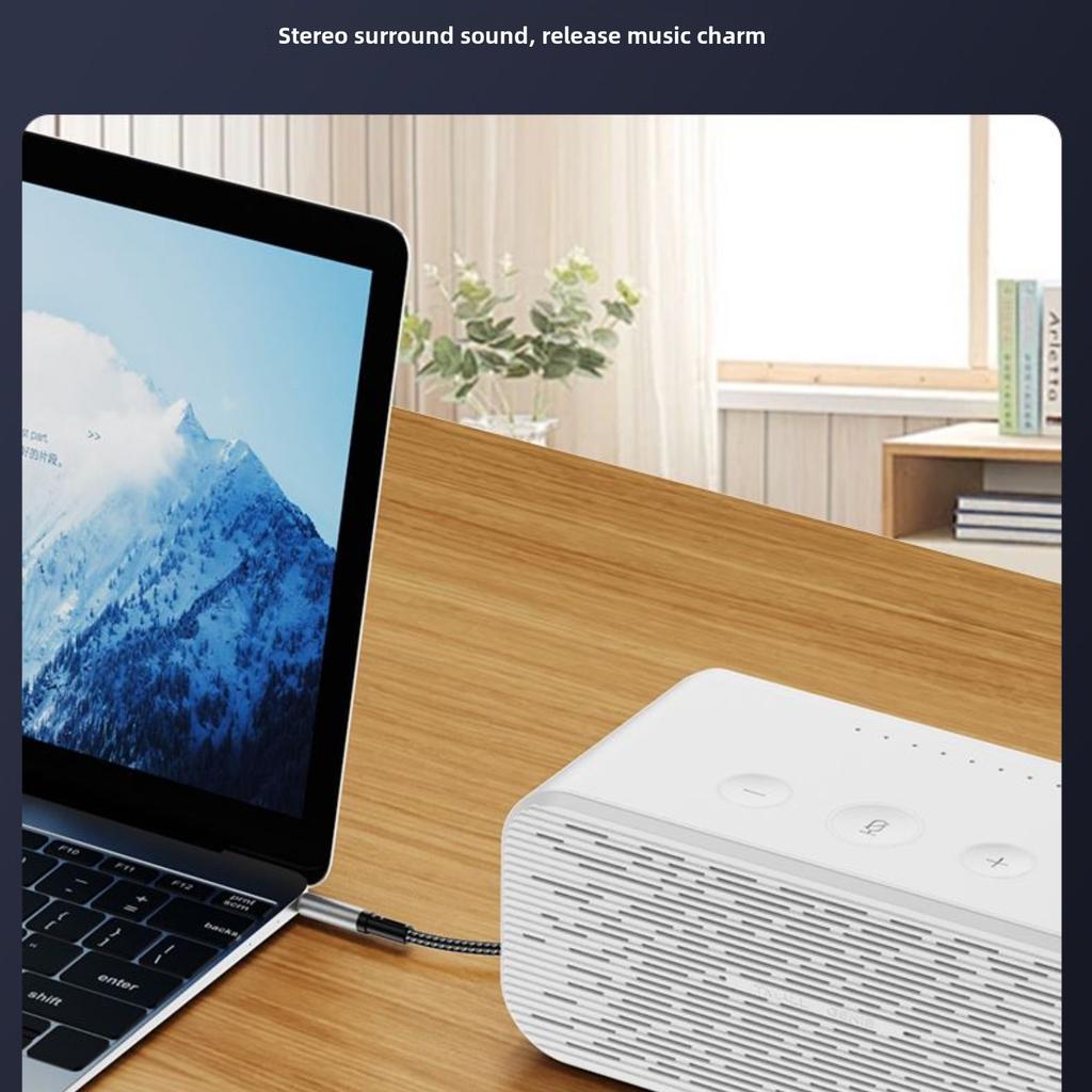 Lightning, USB-C To 3.5mm Braided Audio Cable, Suitable for IPhone Samsung Motorola Car AUX Audio Cable.