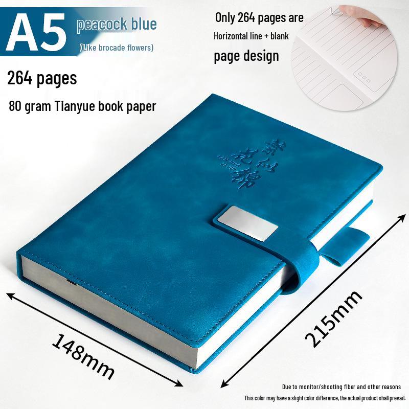 Custom B5 Notebook Gift Set with Thickened Cover, A5 Business Diary, and Logo Printing.