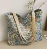Women's Large Floral Canvas Tote Bag