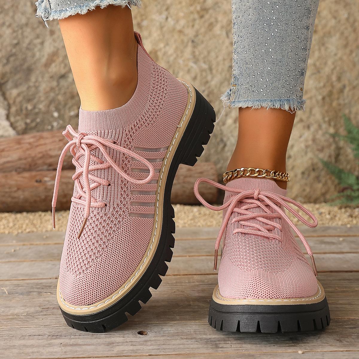 *Fashionable /breathable Casual Shoes Spring Summer Elegant Mesh Thick Soled Sports Shoes for Women 36