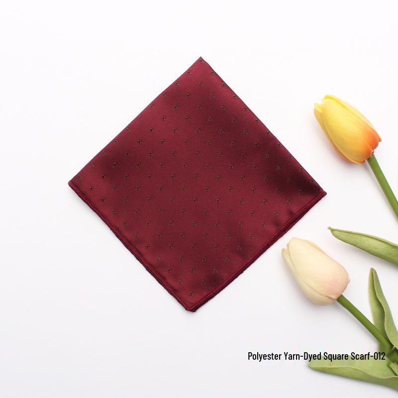 Fazzoletto da Uomo Leier Primavera/Estate: Foulard Quadrato in Jacquard di Poliestere e Seta Tessuto a Colori
