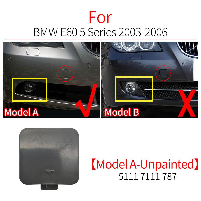 Car Front Bumper Tow Hook Cover Cap Trailer Cover Accessory Black White For BMW 5 Series E60 2003-2010 520 523 525 530 535i