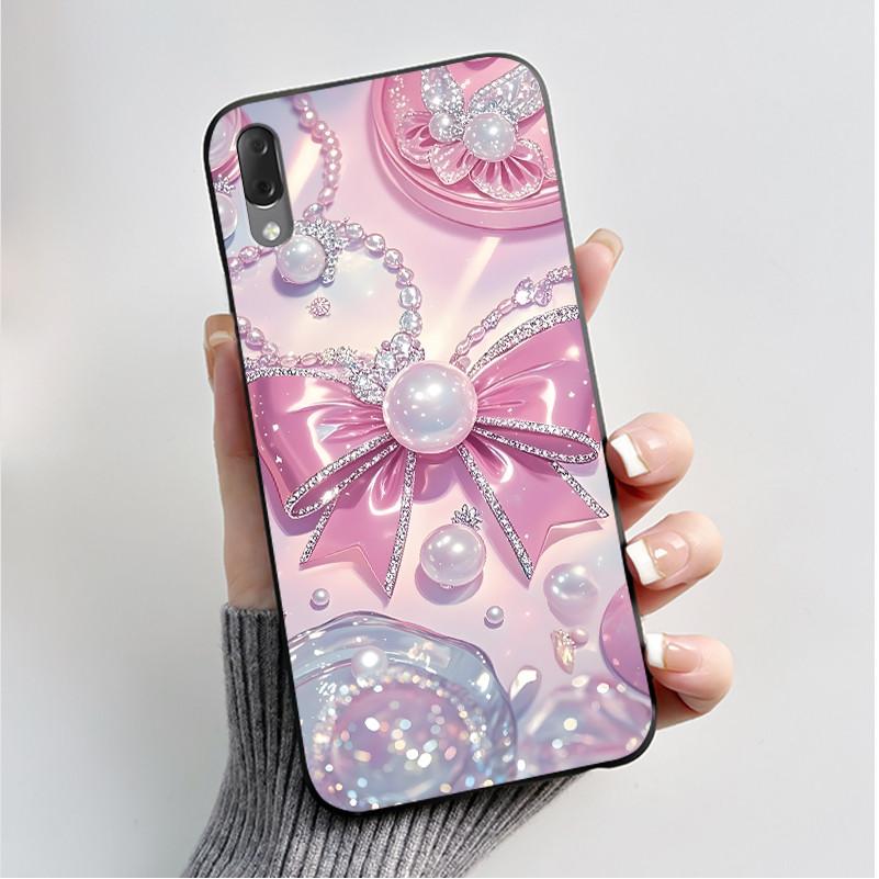 Hülle Für Sony Xperia L3 L 3 L3312 L4312 L4332 Handyhülle Luxus Mode Schmetterling Blumen Schwarzes Silikon Weiche Rückseite Abdeckung