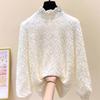 Sweatshirt for Women Cotton Oversize Fleece Loose Casual Long Sleeve Round Neck Half-high Collar Top Sweatshirt