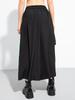 Xitao Casual Patchwork Pant Solid Color Elastic Waist Women Wide Leg Pants LYD1780