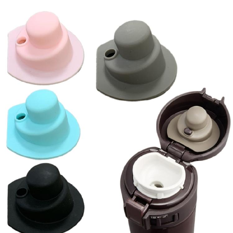 Set med 4 Silikonlockskydd Toppar Packningar För Vattenflaskor Läckagesäker Försegling Ersättning för Isolerade Muggar