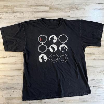 Kollektion Hoobastank Lizenziertes Konzert 2002 T-Shirt Schwarz Alle Größen AQ93 Unisex T-Shirt