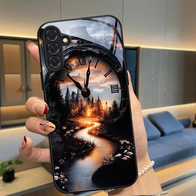 Exquisite Luxus High-End Handyhülle Glas TPU Handyhülle für Samsung Galaxy S26 S25 S24 S23 S22 S21 FE Ultra Plus Stoßfest