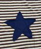 SK8ER ROCK Star Stripe Ringer T-Shirt ((Dark Blue))