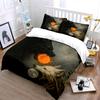 Sun And Moon Wolf Mythology Exquisite Three-Piece Bedding Set Gift For Kids And Adults