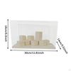 2x Display Case Countertop Organizer Dustproof Shelf Showcase for Collectibles Models Action