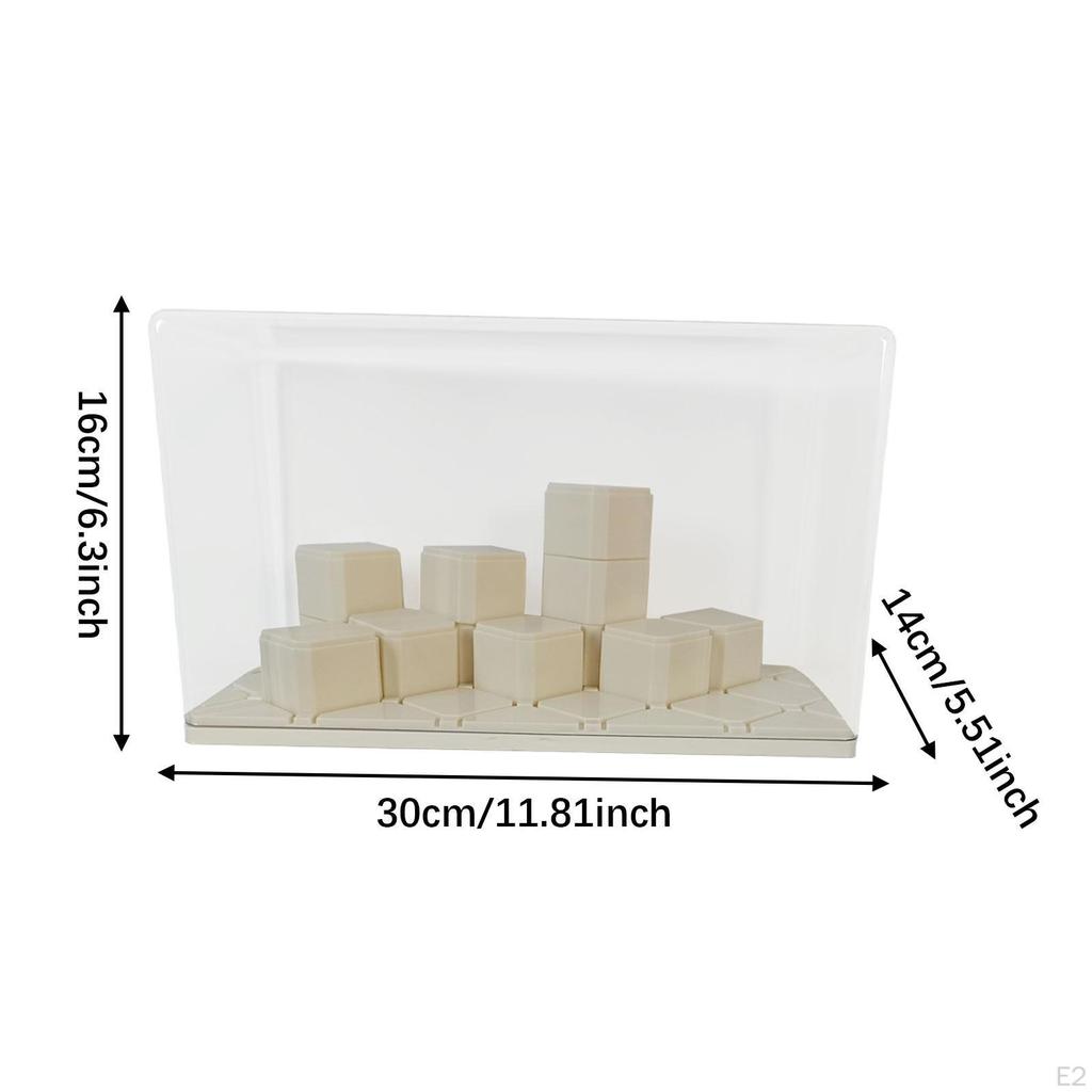 2x Display Case Countertop Organizer Dustproof Shelf Showcase for Collectibles Models Action