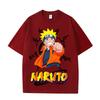 Naruto Anime Peripheral Short Sleeved Tshirt Trendy Teenage Loose Clothing Summer New Style Naruto Printed Cotton Short Sleeve