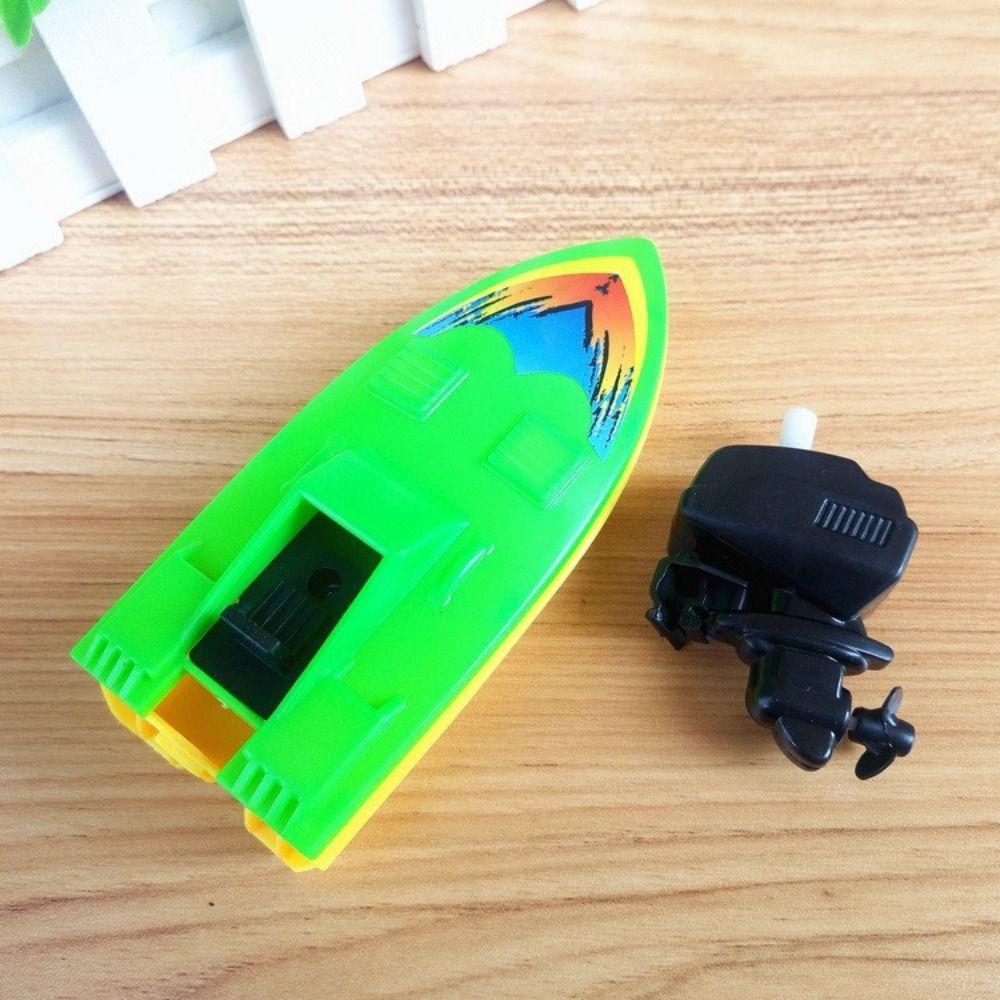 Plastic Classic Gift Ship Boat Clockwork Toy Wind Up Toy Bath Toy