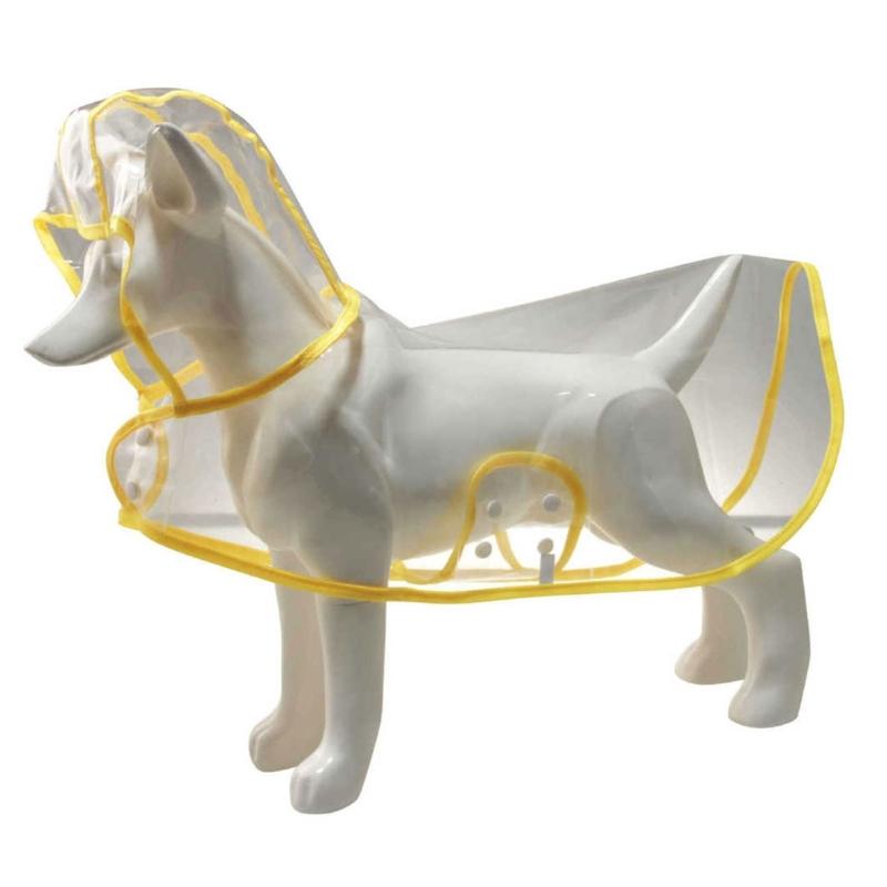 Pet PVC Raincoats Outdoor Transparent Rain Coat Waterproof Rain Suit for Dog XS