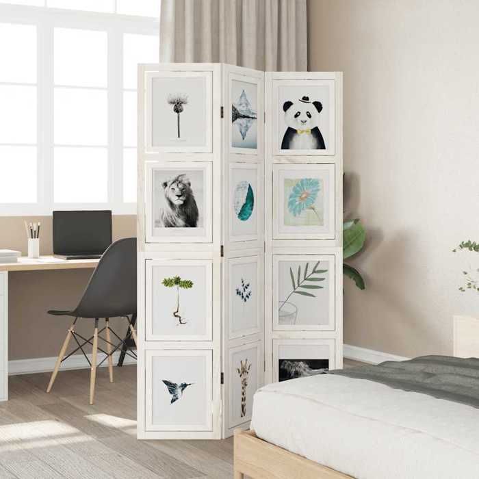 VidaXL Room Divider 3 Panels, Bedroom Screen, Room Separator Panel, Privacy Screen Living Room Office, 358686