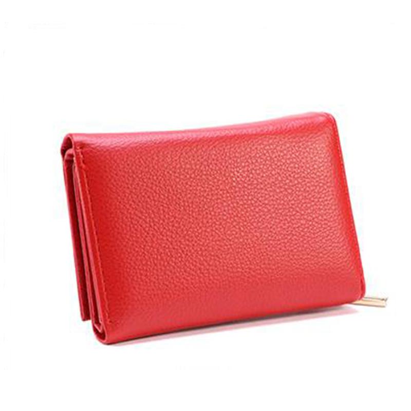 Simple Women's Wallet Short Leather Clutch Purse Female Money Clip High Quality Card Holder