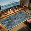 XXL Large Gaming Mouse Pad Black Gold Marble Deskmat Overlock Non‑Slip Rubber Keyboard Mats Laptop Mousepads For Office Gamer