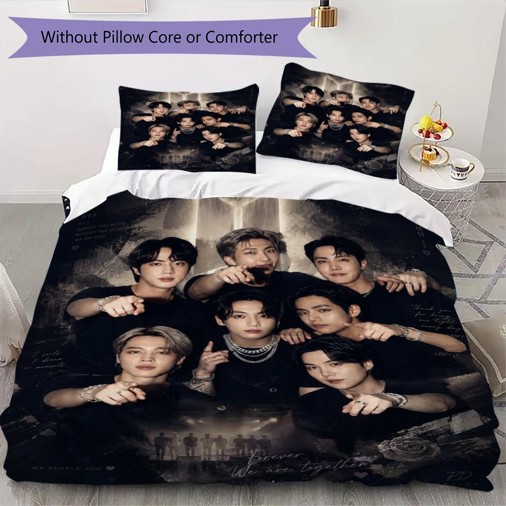 Stylish Pop Music Group Bedding 1 Duvet Cover 2 Pillowcase Without Core Without Core Bedding Set Christmas Birthday Gift