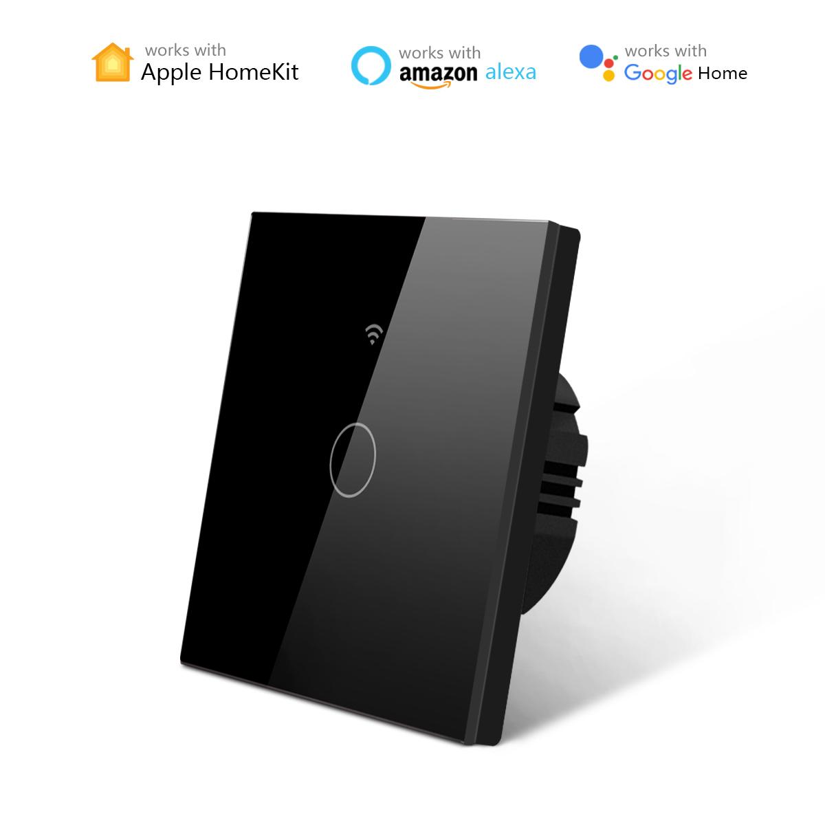 

[Сертификация MFI] Apple Homekit Smart LED Light Switch Wi-Fi Сенсорный датчик Настенные выключатели Умный дом Siri Control