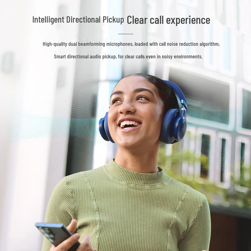 JBL LIVE 770NC Adaptive Noise-Cancelling Bluetooth Over-Ear Headphones