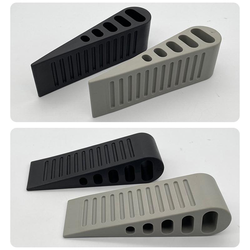 Rubber Door Stopper Reusable Shock Absorbent Block Wedge Doorstops Door Handle Stopper Home Office Door Anti-Collision Stopper