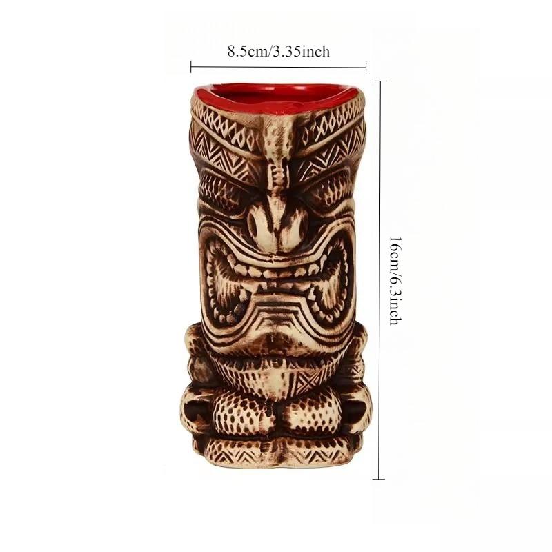 Personality Easter Island Mugs Hawaii Cocktail Glass Martini Ceramic Mugs Party Creative Tiki Bar Mug Home Decor Halloween Gift