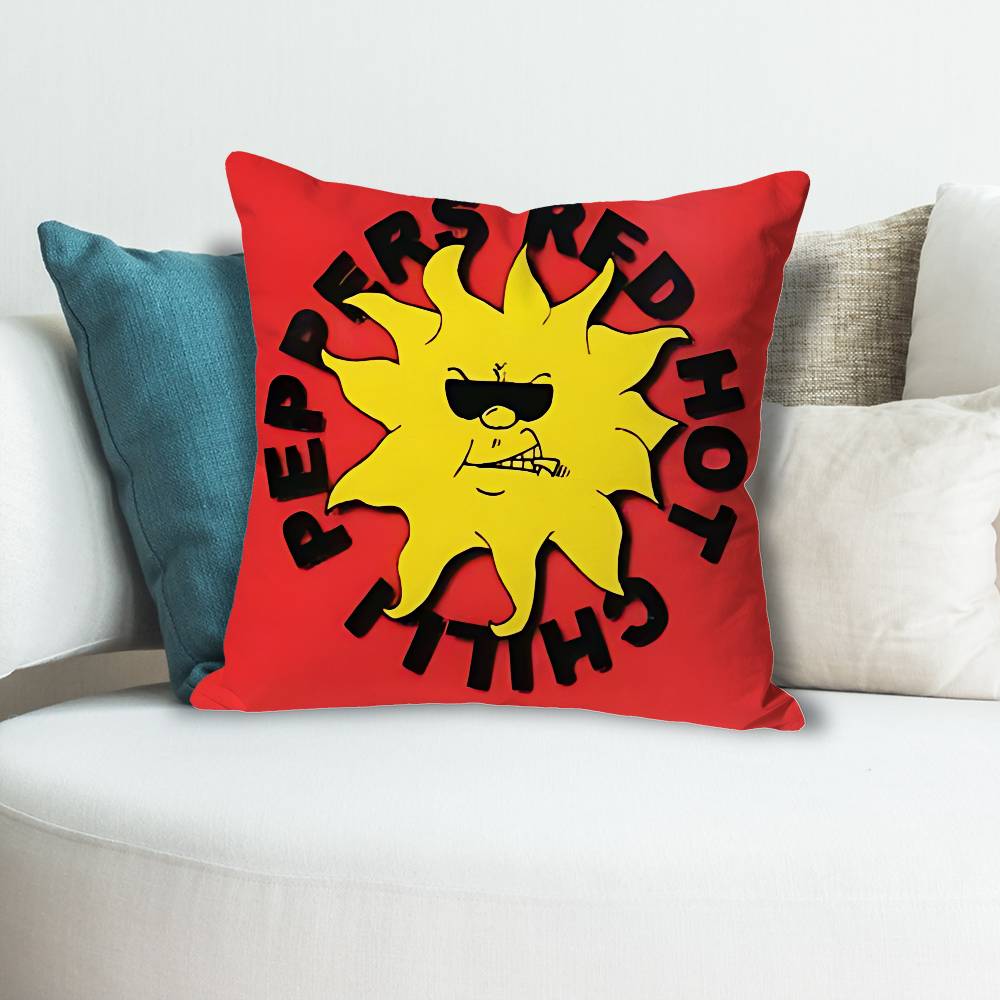 

Red Hot CChili PPeppersS Anime Celebrity Merchandise AllMatch Printed Pillow Case Sofa Car Office Room Decoration Protector 30x30 cm