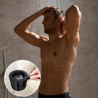 4/6cm Duschkopf Leistungsstarkes Supercharging Hydromassage 360-Grad-Ring Wasserstrahl Spiral-Düse Standardgewinde Rundum-Reinigung