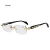 Anti Blue Light Rimless Reading Glasses Fashion Women Men Diamond Cut Edge Presbyopic Eyeglasses Anti-fatigue Eyewear