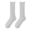 Summer Girls' Crystal Silk Stockings, Mid-calf Socks, Light, Breathable and Versatile, College-style Socks