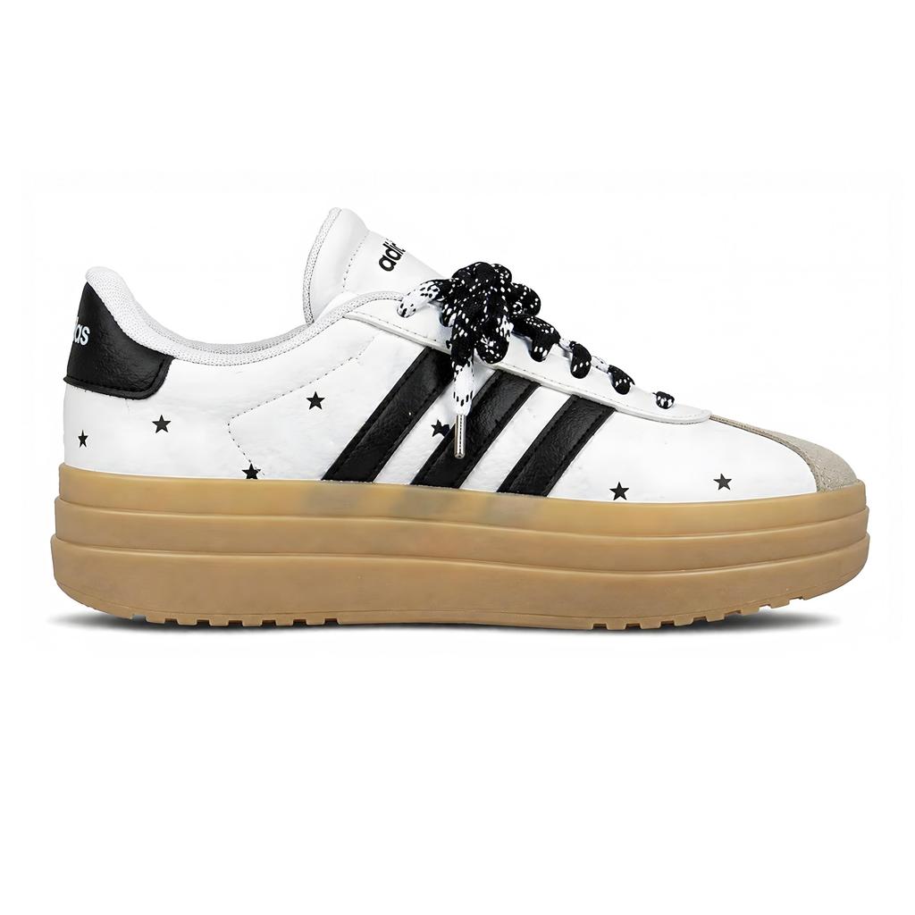 Adidas VL Court Bold Starry Dot Low top Skateboard Shoes Women's Black White IH3083(Team2460-)