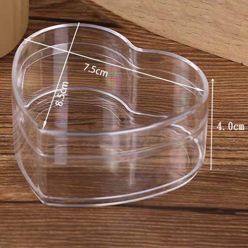 Transparent Square Acrylic Storage Box for Figures - Dustproof Food-grade Plastic, PS Wedding Candy Box with Lid