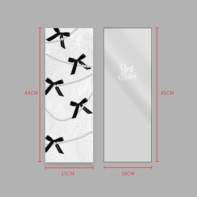 10Pcs Single Bouquet Flower Wrapping Paper Transparent Cellophane Gift Packaging Bag Wedding Birthday Party Florist Packing Bags