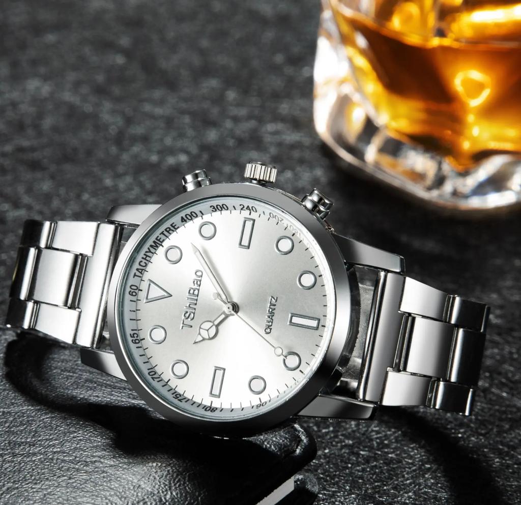 Luxury Wrist Watches for Man Fashion Analog Quartz Watch Stainless Steel Strap Male Wristwatch Casual Watch Relojes Para Hombres