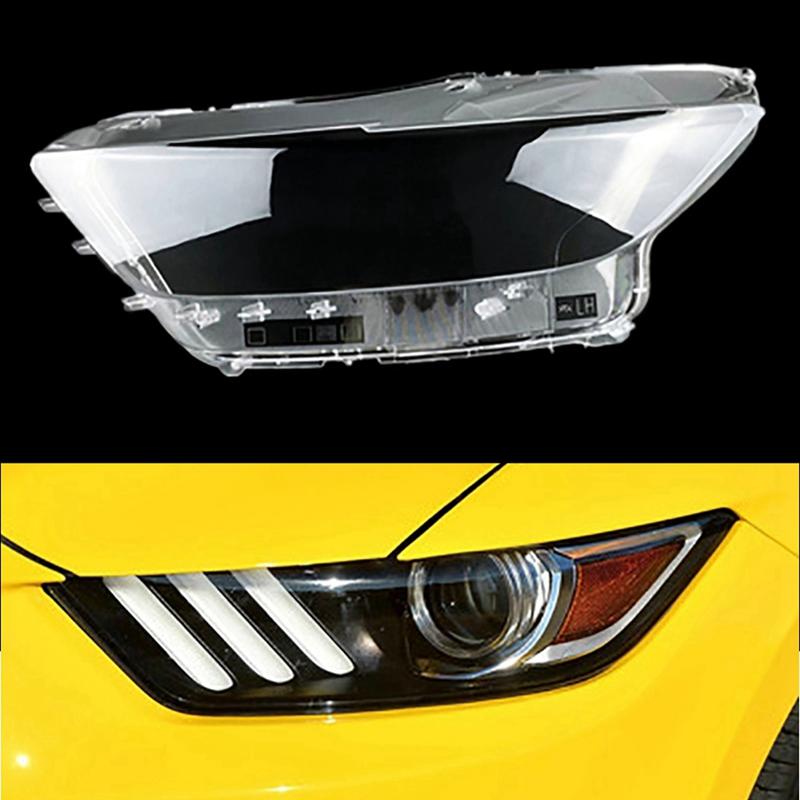 Head Light Lamp Lens Housing Headlight Lamp Shell For Ford Mustang 2014-2017 Front Lampshade Head Light Lamp Cover